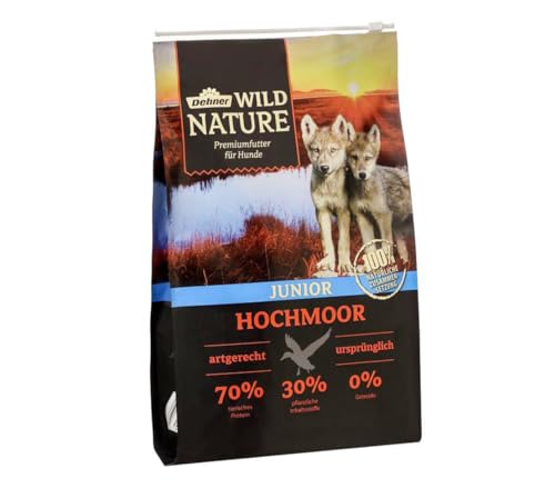 Dehner Wild Nature Hundetrockenfutter Junior, Hochmoor, 4 kg