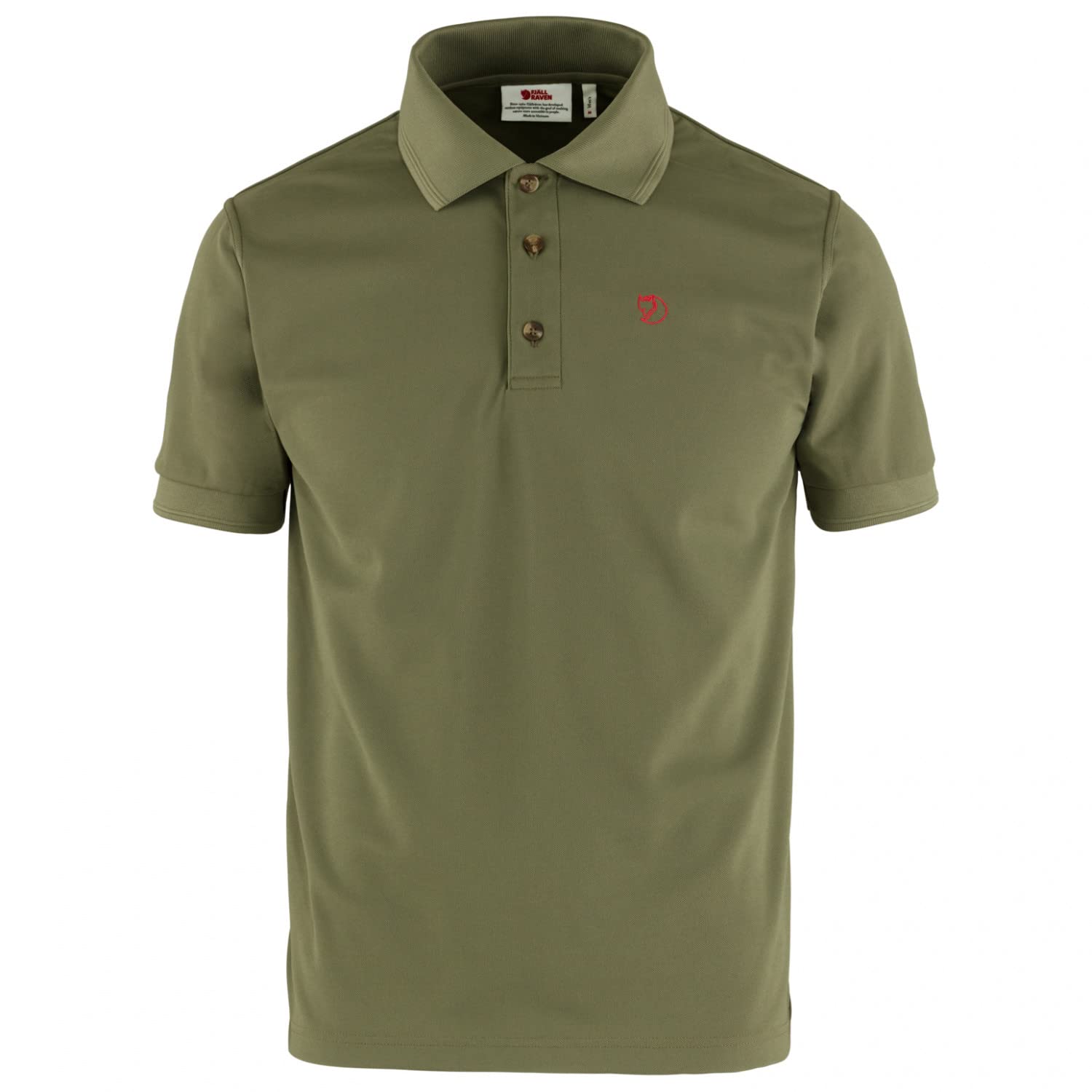 Fjällräven Herren Crowley Pique Polo Shirt, Light Olive, L