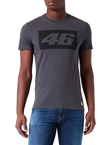 Valentino Rossi Herren Core 46 a Contrast T Shirt, Dunkelgrau, XXS EU