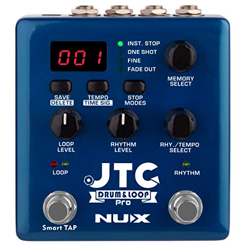 NUX JTC PRO Drum Loop PRO Dual Switch Looper Pedal 6 Stunden Aufnahmezeit 24 Bit und 44,1 kHz Abtastrate