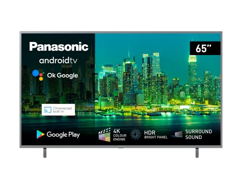 Panasonic TX-65LXW724 164 cm LED Fernseher (65 Zoll, HDR Bright Panel, 4K Ultra HD, Triple Tuner, HDMI, USB, Smart TV), Silber