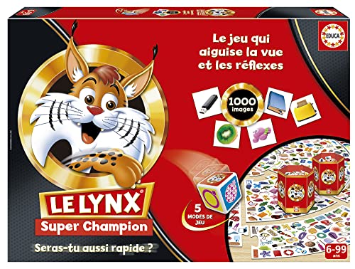 Educa – Super Champion Lynx | Exklusive Edition mit mehr als 1000 Bildern und Einer neuen Spieldynamik! | Spaß für die ganze Familie | ab 6 Jahren (19432)