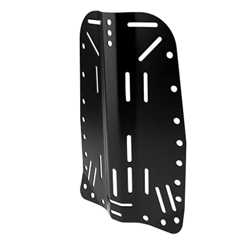 Scuba Diving Dive Diving Standard Backplate Aus Aluminiumlegierung, Schwarz