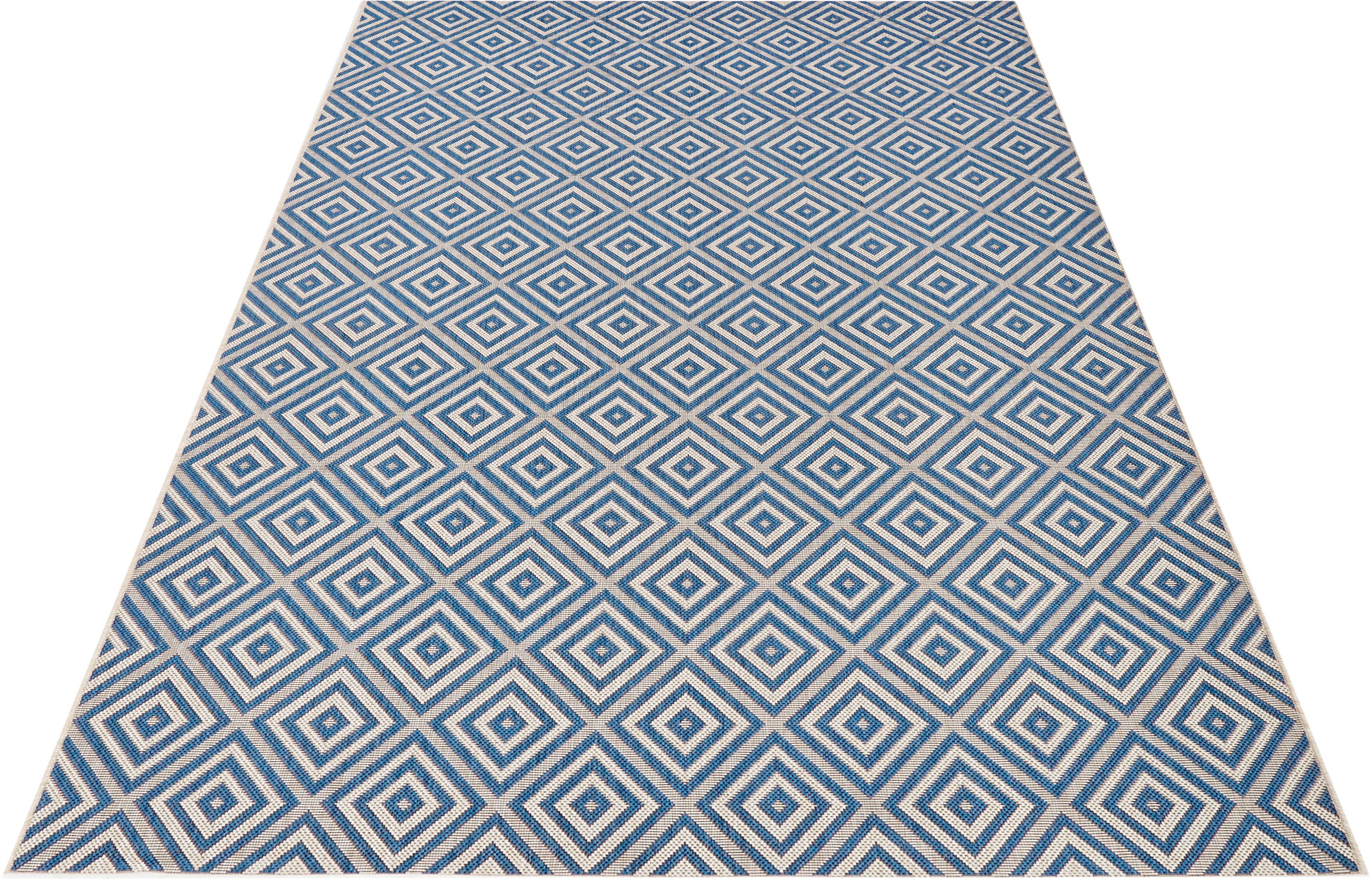Teppich »Karo«, bougari, rechteckig, Höhe 8 mm, In- und Outdoorgeeignet, Sisal-Optik