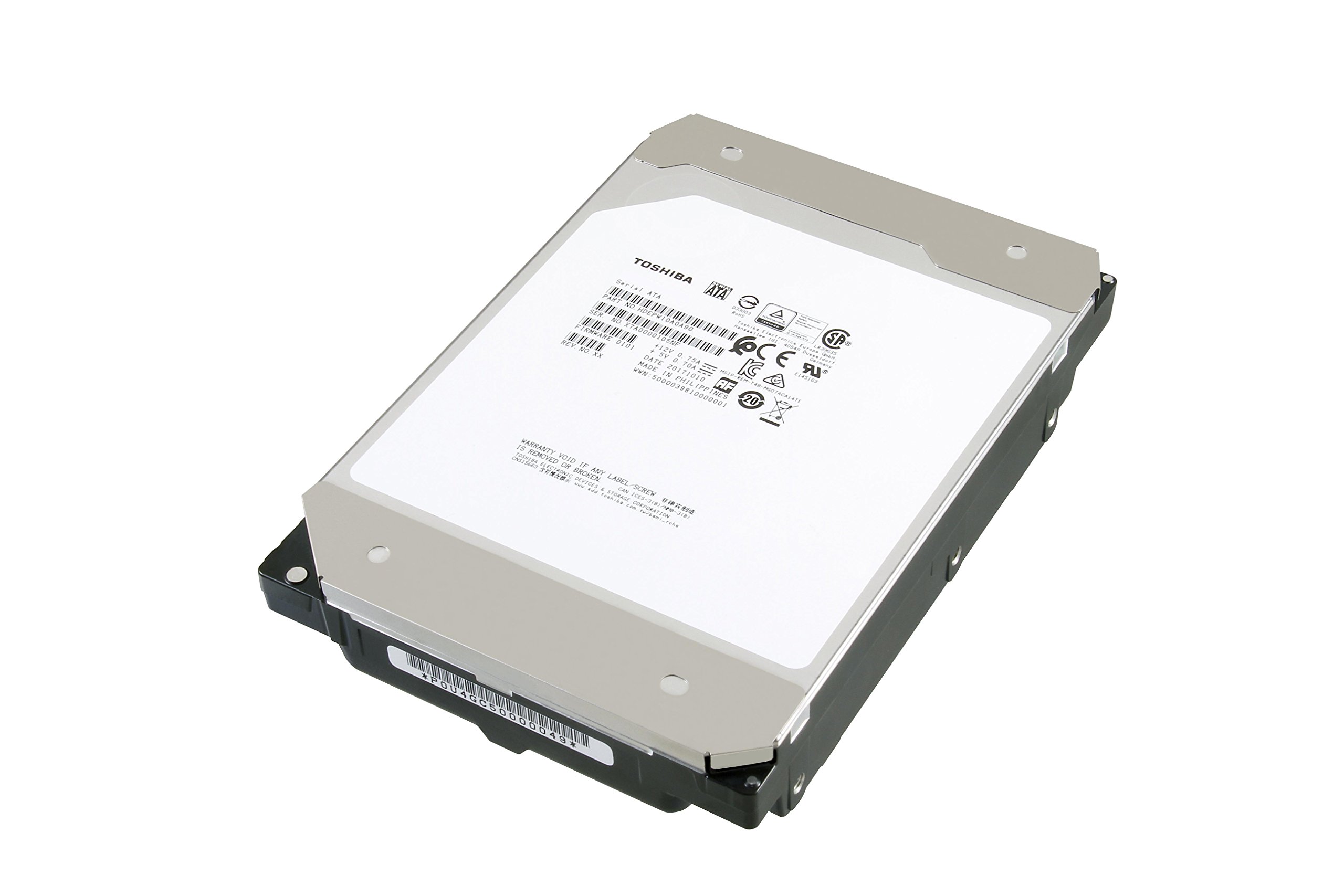 Toshiba Enterprise Capacity MG07ACAxxx Series MG07ACA14TE Festplatte, 14 TB, intern, 3,5 Zoll, SATA 6 Gbps, NL, 7200 U/min, Pufferspeicher: 256 MB