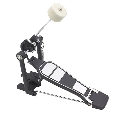 jumbans Schlagzeugset Single-Step Jazz Drum Pedal Bottom Drum Practice Step Hammer Double Chain Step Hammer Percussion Instrument Zubehör