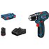 Bosch Professional Akku-Bohrschrauber GSR 12V-15 mit 2x2Ah Akkus & GAL in L-Boxx