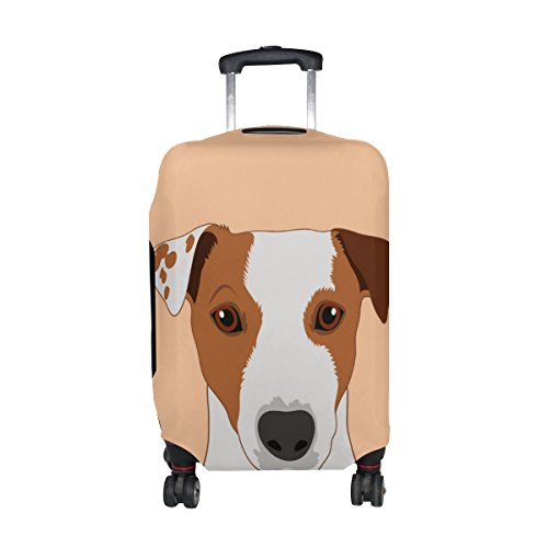 ALAZA Jack-Russell-Terrier Dog Gepäckabdeckung Für 22-24 Zoll Koffer Spandex Reise-Schutz