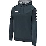 hummel hmlGO Cotton Kapuzenpullover Herren dunkelblau/weiß, S