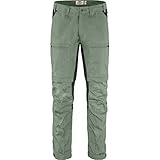 FJALLRAVEN Herren Abisko Lite Trekking Zip-Off M Reg Hose, Grün (Patina Green-Dark Grey), 54