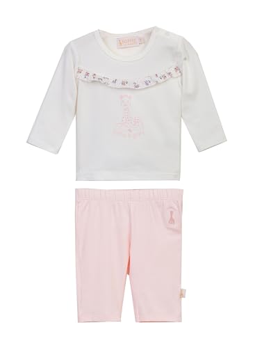 Sophie la girafe Set: Langarmshirt und Hose 43104 weiß, Größe 68, 6 Monate