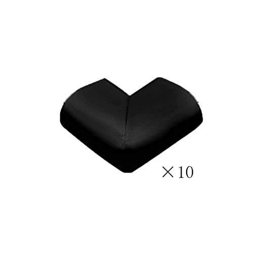 AnSafe Tischkantenschutz (10 Packungen), for Glasecken Kindersicherheit Schutz U-Typ (12 Farben Optional) (Color : Black)