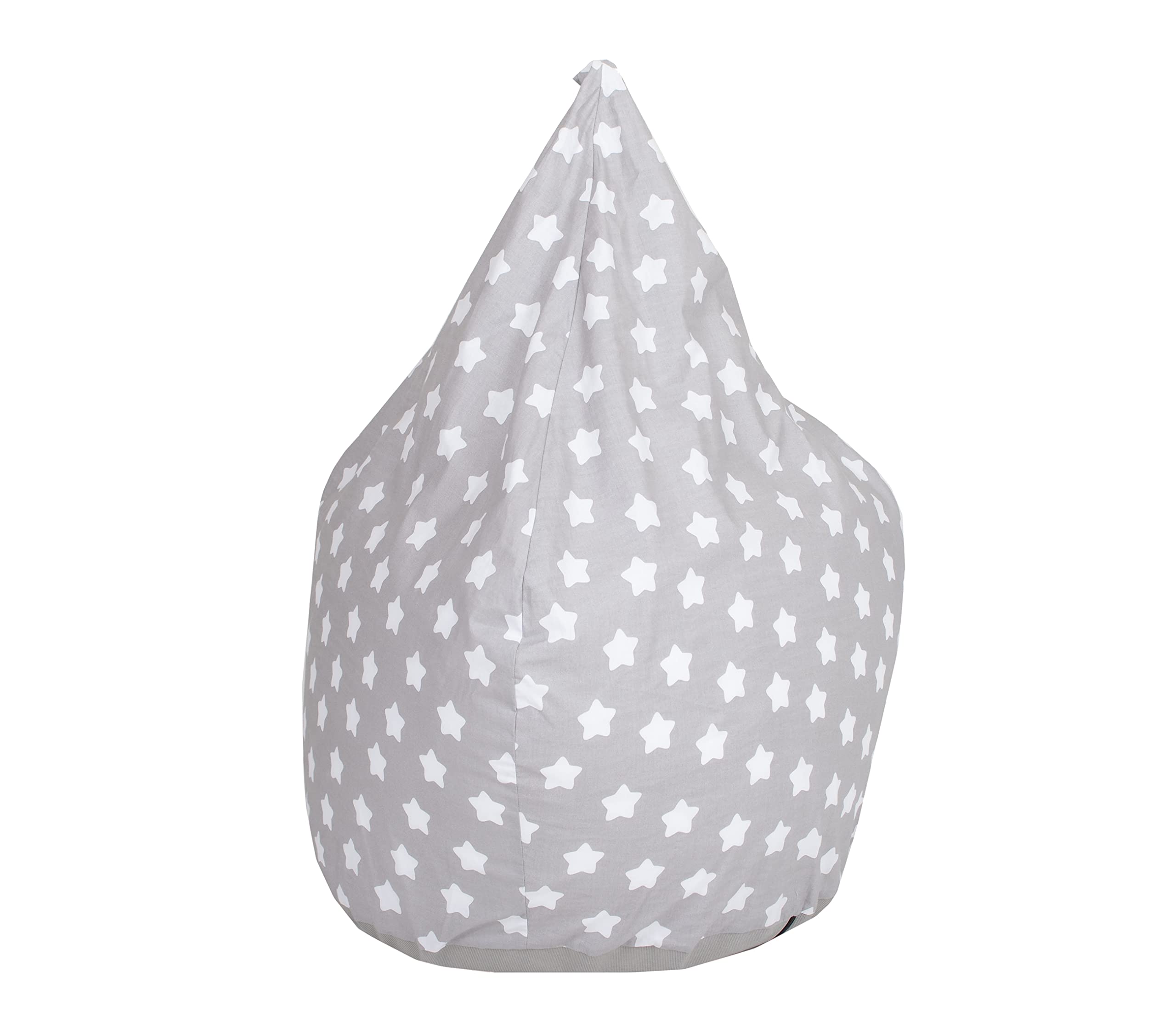 Knorrtoys 68520 - Kindersitzsack Drop - Grey White Stars