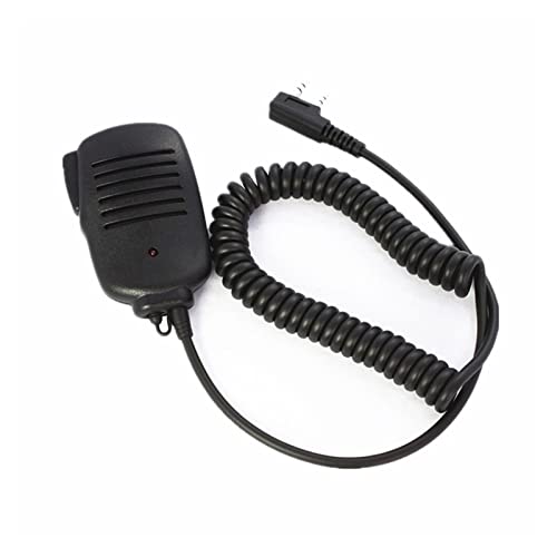 ARSMI 2 stücke Ptt MIC Handheld Lautsprechermikrofon fit for Baofeng UV-5R. Schinken Radio C9001A. Fit for Kenwood. TK3173 TK3200 TK3202 TK3100 / 3101 TK2202 Walkie-Talkie-Mikrofon