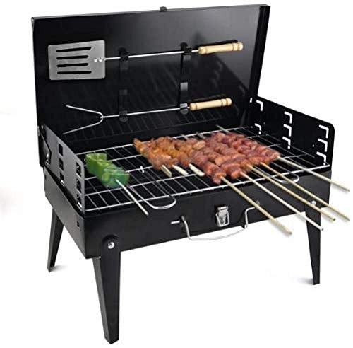 BBQ BARBECUE GRILL FALTBAR TRAGBAR CHARCOAL GARDEN TRAVEL OUTDOOR Picknick CAMPING + WERKZEUGE