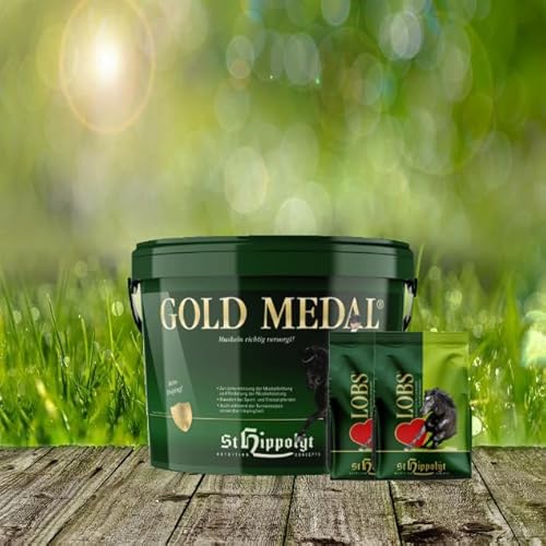 St. HIippolyt Gold Medal 10 kg und wir schenken Ihrem Pferd 2 x 1 kg Happy Horse Lecker Snacks