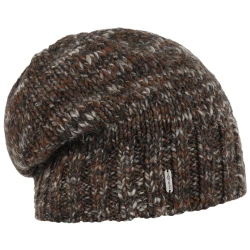 McBURN Alaseja Damen Strickmütze - Made in Italy Strickbeanie Beanie Skimütze Oversize, Oversize Herbst-Winter - One Size Dunkelbraun