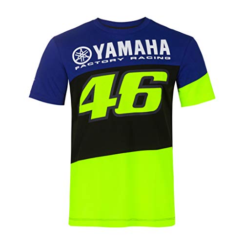 Valentino Rossi T-Shirts Yamaha VR46,Mann,L,Blau