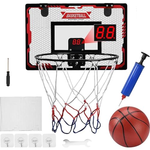 Rordigo Basketball für die Innenwand, Basketball für Schlafzimmer, Basketball für Kinder und Erwachsene, Pumpe und komplettes Zubehör B