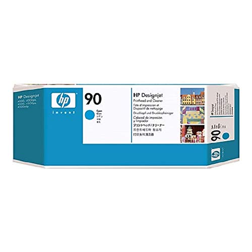 Hp hewlett packard 90 druckkopf + reiniger cyan für dj4000 4000ps