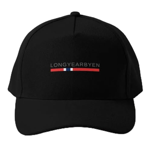 Baseballmütze Longyearbyen Svalbard Baseballmütze Hip Hop Sun Spring Fish Schwarz Jungen Sommer Casual Snapback Cap Damen Mütze