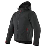 Dainese - Ignite Tex Jacket, Motorradjacke Herren, Wasserdichtes und Atmungsaktives Fleece, Motorrad Regenjacke, Schulter und Ellbogenprotektoren, Reflektierende Details, Schwarz