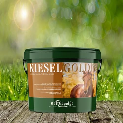 St. Hippolyt Kieselgold 4 kg - Kieselgur-Granulat für Fell und Hufe