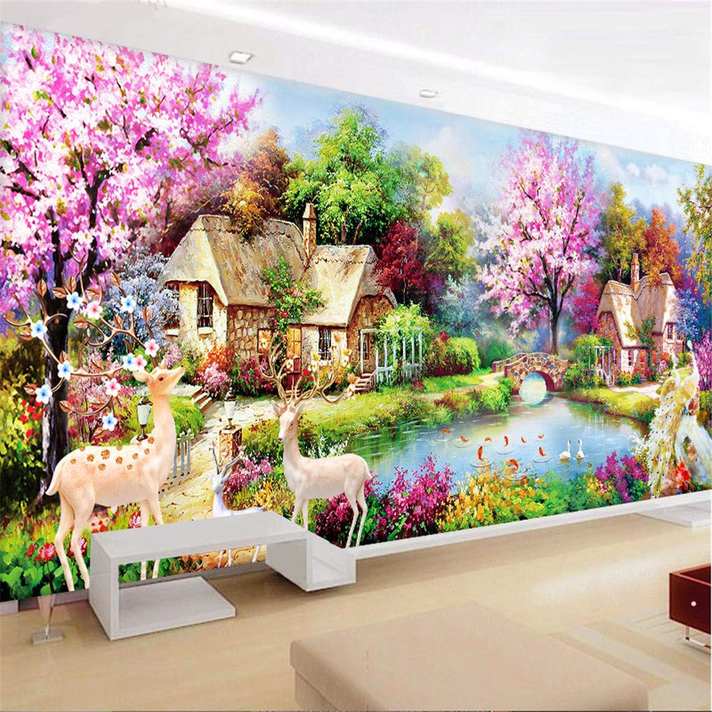 Nicole Knupfer DIY Diamond Painting Set, 5D Landschaft Diamant Malerei Stickerei Vollbohrer Full Stickerei Groß Bilder Home Wand Decor (150x60cm)