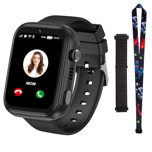 jianyana 4G Smartwatch Kinder mit GPS und Telefon, Video Call, Voice Chat, SOS, SMS, Musik Video Player, Geschenk für 3-14 Jungen Mädchen