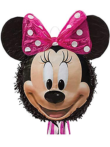 Pull-Pinata Minnie Mouse schwarz/rot