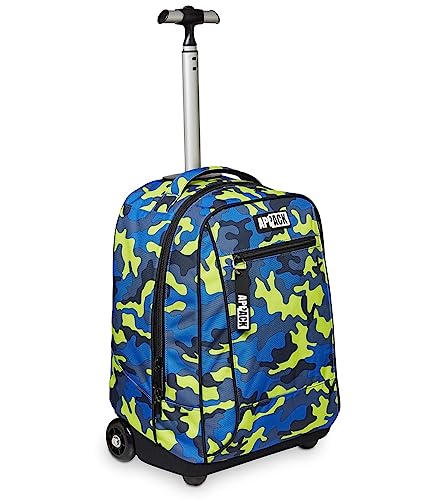 Appack Big Trolley Schule, Blau, 2 in 1 Schultergurte Rucksack, Schule & Freizeit, blau, Taglia unica, schule