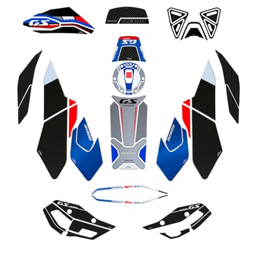 Resin Bike Kit Integral Aufkleber Kompatibel Mit BMW R1300GS Trophy 2023-2024. Schutz Motorrad Tank-Schutzfolie vor Stößen und Kratzern. Kit Aufklebersatz 3D-Harzklebstoff - Stickers Made in Italy