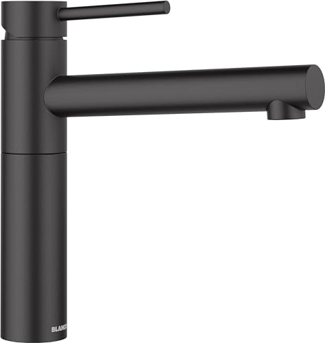 BLANCO ALTA II | Küchenarmatur in schwarz matt | Hochdruck | Rückflussverhinderer | Keramik Kartusche | Gesicherte Wasserqualität & wassersparend