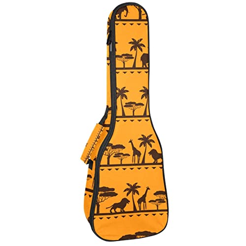Ukulele Koffer Afrika Tier Ukulele Tasche 21 Zoll Wasserdicht Oxford Gig Bag Mit Tasche Für Jungen Mädchen