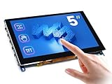 Waveshare 5inch HDMI LCD (H) 800x480 Hardware Resolution Capacitive Touch Screen Supports Multi Mini-PCs Multi Systems Raspberry Pi BB Black Banana Pi and Desktop Computers