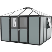 Vitavia Gerätehaus Universum Schwarz 317 cm x 321,5 cm x 264,5 cm