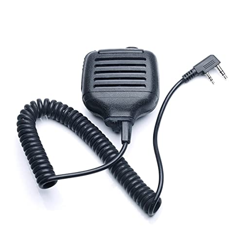 ARSMI K-Typ KMC-17 PTT Mic-Lautsprechermikrofon for Radio TK 208 220 240 3107 UV 5R 10R 888S 82 T8 HYT Walkie Talkie Fit for Kenwood Fit for Baofeng Walkie-Talkie-Mikrofon (Color : Black)