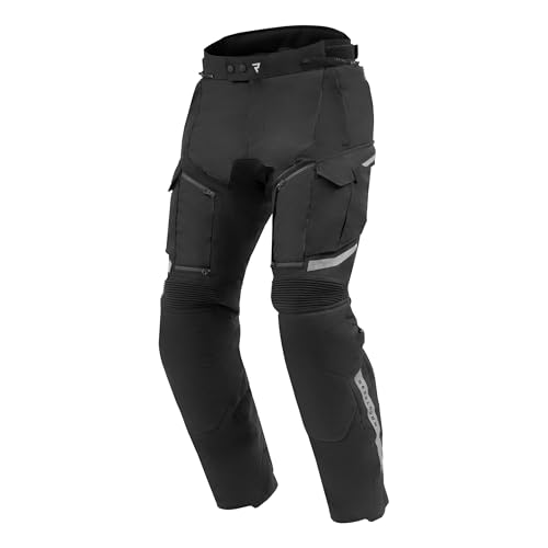 REBELHORN Cubby V Motorradhose Herren | Textil | Knie und Hüftprotektoren Stufe 2 | HydraShield Membran und Thermofutter | Große Belüftungspaneele