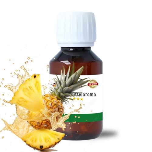 Ananas Konzentrat Drops hochkonzentriertes Aroma Lebensmittelaroma Intensives Aroma zum Backen in Lebensmitteln & Getränken, für Diffuser Vernebler Nebelmaschinen Wassersprudler uvm. (100 ml)
