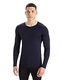 Icebreaker Herren Funktionsshirt 200 Oasis LS Crewe, Midnight Navy, XL, 104365401XL