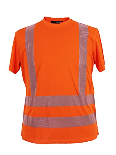 Warn T-Shirt von Marc&Mark in großen Größen, orange, Größe:6XL