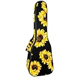 Ukulele Koffer Sonnenblume Ukulele Tasche 21 Zoll Wasserdicht Oxford Gig Bag Mit Tasche Für Jungen Mädchen