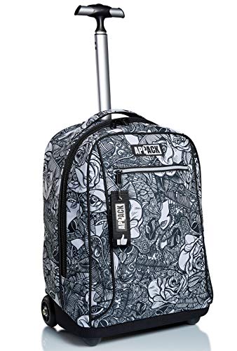 Appack Big Trolley Yuzer Weiß 2-in-1-Schultergurte für Rucksack, Schule und Reisen