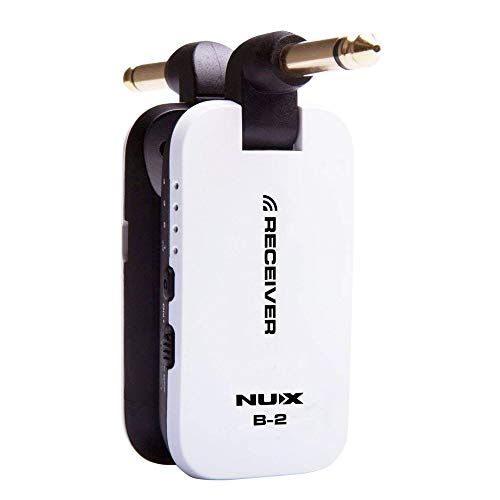 NUX -B2 – Kabelloser 4-Kanal Sender/Empfänger für Gitarre/Bass-System, B-2WH