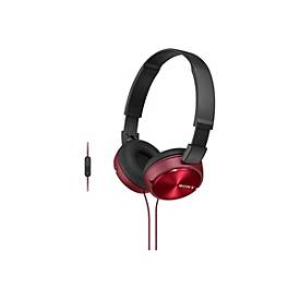 Sony MDR-ZX310 - Kopfhörer - ohrumschließend - kabelgebunden - 3,5 mm Stecker - Rot