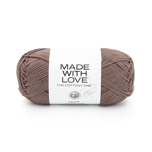 Lion Brand Yarn 3040-126BB Tom Daley - The Cottony One Garn, Baumwollmischung, Heißer Kakao, 1 Pack