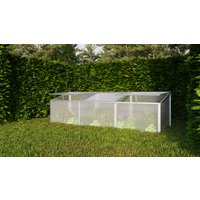 Vitavia frühbeet -gaia 3x-, aluminium blank, 0,9 m², 4 mm hkp