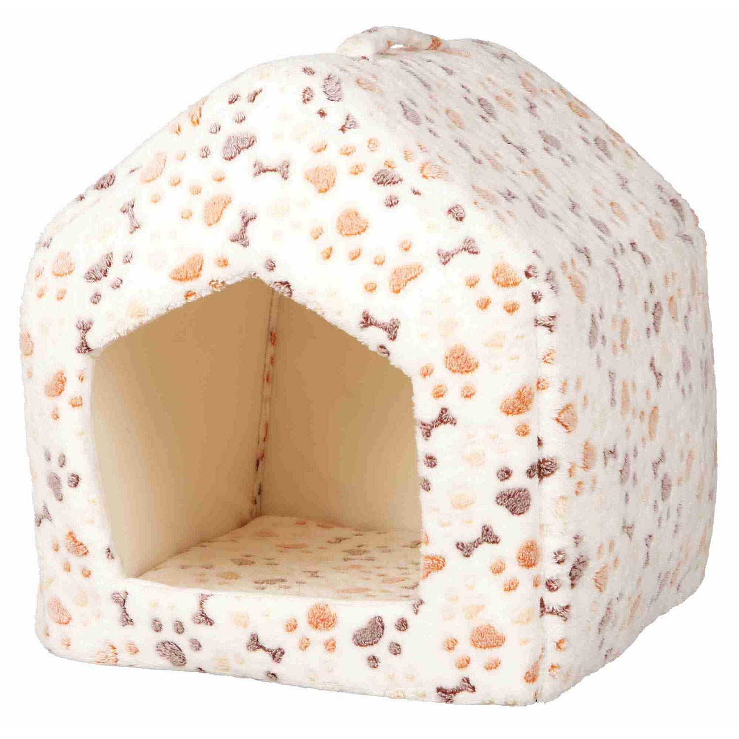 Trixie 36355 Kuschelhöhle Lingo, 40 × 45 × 40 cm, weiß/beige