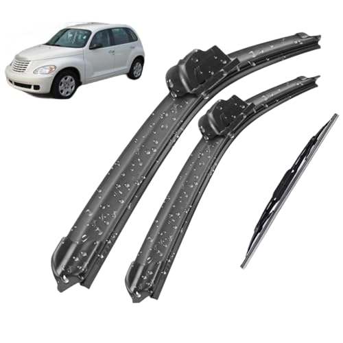 Scheibenwischer, Wischerblätter-Set für vorne und hinten, für Chrysler PT Cruiser 2000-2010, Scheibenwischer