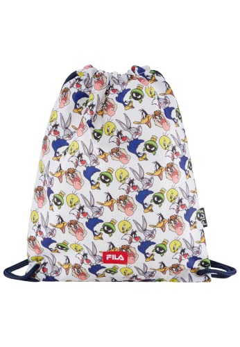 TAONAN WARNER BROSS AOP Small Sport drawstring backpack-Bright White WB Family AOP-Onesize